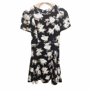 BB Dakota black floral skater style dress 2